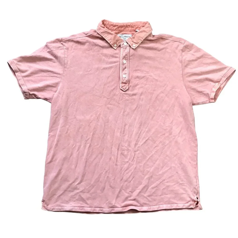 Tommy Bahama Button Down Collar Polo Shirt Men's‎ XL Cotton Island Modern Fit